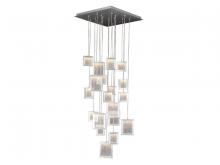 Avenue Lighting HF6011-BA - Brentwood 19-Light LED Multi Pendant in Brushed Aluminum with Beveled Glass