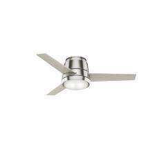 Casablanca Fan Company 59570 - Casablanca 44 inch Commodus Brushed Nickel Low Profile Ceiling Fan with LED Light Kit and Wall