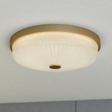 Vaxcel International C0325 - Preston 12.5-in W LED Flush Mount Natural Brass