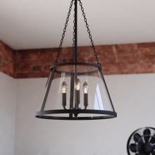 Vaxcel International P0437 - Rochester 16-in. 3 Light Pendant Matte Black