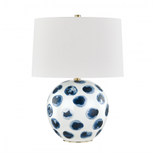 Hudson Valley L1448-WH/BD - Blue Point Table Lamp