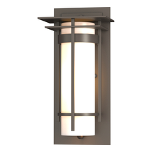 Hubbardton Forge 305992-SKT-77-GG0066 - Banded with Top Plate Small Outdoor Sconce