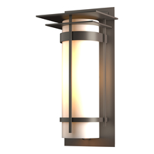 Hubbardton Forge 305994-SKT-77-GG0037 - Banded with Top Plate Large Outdoor Sconce
