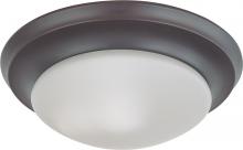Nuvo 60/6013 - 1 Light; 12 in.; Flush Mount Twist and Lock with Frosted White Glass; Color retail packaging;