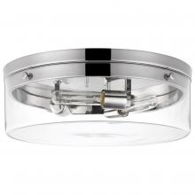 Nuvo 60/7638 - Intersection; Large Flush Mount Fixture; Polished Nickel with Clear Glass; Polished Nickel Finish