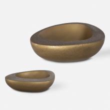 Uttermost 18081 - Uttermost Ovate Brass Bowls Set Of 2