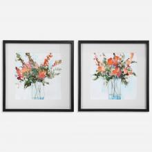 Uttermost 41619 - Uttermost Fresh Flowers Watercolor Prints Set/2