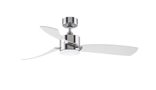 Fanimation FP8511CH - SculptAire 52 inch Indoor/Outdoor Ceiling Fan with LED Light Kit - Chrome with Clear blades