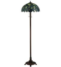 Meyda White 124814 - 63" High Nightfall Wisteria Floor Lamp