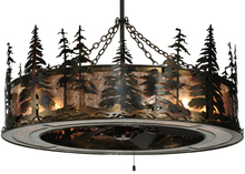 Meyda White 135769 - 45" Wide Tall Pines with Uplights Chandel-Air
