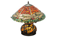 Meyda White 138102 - 16.5" High Dragonfly Polished Agata W/Lighted Base Table Lamp