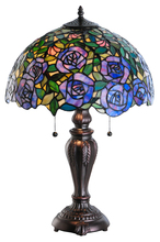 Meyda White 138584 - 24" High Rose Garden Table Lamp