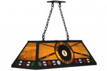 Meyda White 140891 - 39" Long Personalized 8 Ball Drip Drop Tavern Oblong Pendant