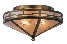 Meyda White 144088 - 16" Wide Bungalow Valley View Flushmount