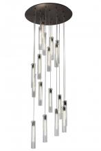 Meyda White 166925 - 36" Wide Cilindro 18 Light Cascading Pendant