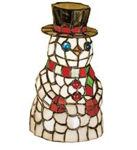 Meyda White 18461 - 8" High Snowman Accent Lamp