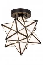 Meyda White 189645 - 10" Wide Moravian Star Flush Mount