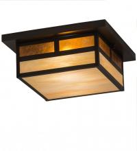 Meyda White 194880 - 15"Square Hyde Park "T" Mission Flushmount