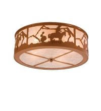 Meyda White 24463 - 22" Wide Cowboy Flushmount