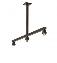 Meyda White 247615 - 52" Long Craftsman Brown 3 Light Island Pendant Hardware